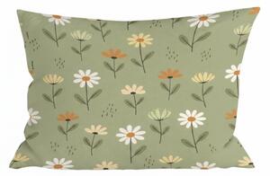 Bombažna prevleka za blazino FLORAL NEST 40x60 cm, zelena