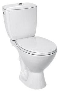 Talni WC monoblok Koral (Z izpiralnim robom, Brez posebne glazure, WC odtok: Vodoravno, Bele barve)