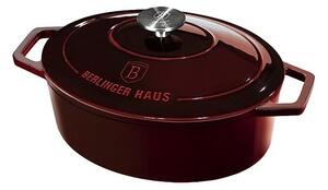 Berlinger Haus Litoželezna posoda s pokrovomBurgundy Line, 30 cm