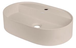 Deante CQS_5U6B - Namizni umivalnik z luknjo SILIA 35x55 cm granit/bež