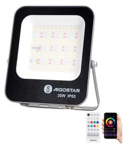 Aigostar - LED RGBW Reflektor MESH LED/30W/230V 6500K IP65 + Daljinski upravljalnik