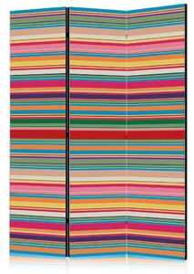 Artgeist Paravan Subdued Stripes, 3-Delni, Dvostranski