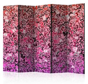 Artgeist Paravan Pink Butterflies I, 5-Delni, Dvostranski
