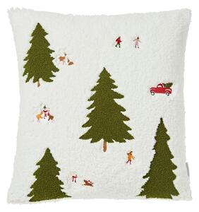 Bouclé okrasna blazina z božičnim motivom 45x45 cm Christmas Tree – Catherine Lansfield