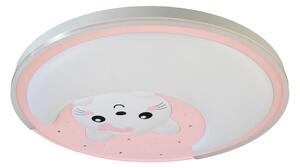 LED otroška stropna svetilka MOONCAT LED/34W/230V roza