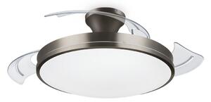 Philips-LED Stropna svetilka z ventilatorjem LED/35W/230V 5500/4000/2700K + Daljinski upravljalnik nikelj