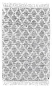 ROČNO TKANA PREPROGA Colored Macrame one 140/200 cm tkano siva, bela