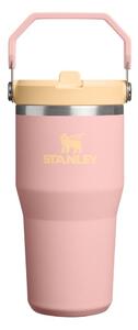 Breskova termovka iz nerjavečega jekla 600 ml IceFlow™ Flip Straw 2.0 Tumbler Peach Rose – Stanley