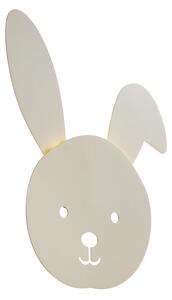 Otroška stenska svetilka bež barve z LED diodami in 3-stopenjskim zatemnjevanjem - Benny the Bunny