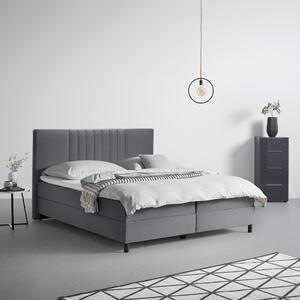 Modern Living Postelja Boxspring Roma, Temno Siva, 180x200