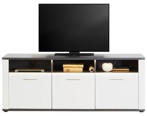 Premium Living Tv-element Alassio, Bela, Temno Siva