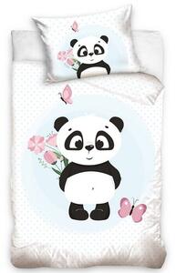 BedTex Prevleka za otroško posteljico Cute Panda,100 x 135 cm, 40 x 60 cm