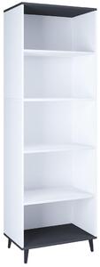 REGAL 60/184/31 cm antracit, bela