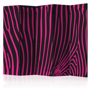 Artgeist Paravan Zebra Pattern Pink I, 5-Delni, Dvostranski