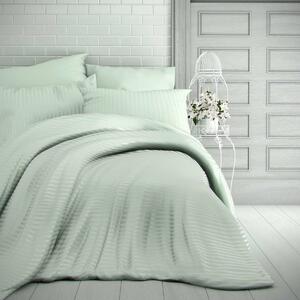 Satenaste rjuhe Stripe mint , 140 x 220 cm, 70 x90 cm, zelana, 140 x 220 cm, 70 x 90 cm