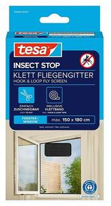 Tesa Insect Stop Zaščita proti mrčesu za okna (Š x V: 1,5 x 1,8 m, Barva mreže: Antracit, Montaža mreže proti mrčesu: Pritrditev z ježkom)