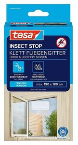 Tesa Insect Stop Zaščita proti mrčesu za okna (Š x V: 1,5 x 1,8 m, Barva mreže: Bela, Montaža mreže proti mrčesu: Pritrditev z ježkom)