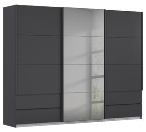 Premium Living Omara Z Drsnimi Vrati Elara, Temno Siva