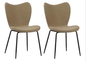 SET STOLOV, tekstil rjavosiva