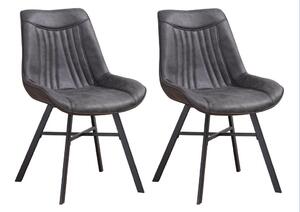 SET STOLOV, tekstil antracit