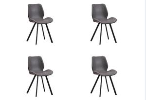 SET STOLOV, tekstil antracit