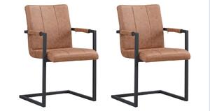 NIHAJNI STOL – SET, tekstil rjava