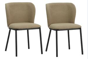 SET STOLOV, tekstil rjavosiva