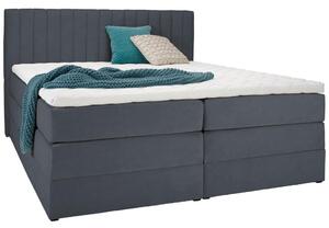 Premium Living Postelja Boxspring Simon, Temno Siva, 180x200