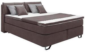 Mömax Postelja Boxspring Tabea, Temno Rjava, 160x200