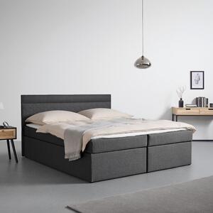 Bessagi Home Postelja Boxspring Rosa, Temno Siva, 180x200