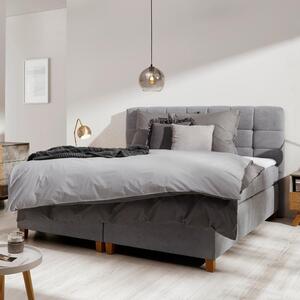 Bessagi Home Postelja Boxspring Jerry, Siva, 180x200