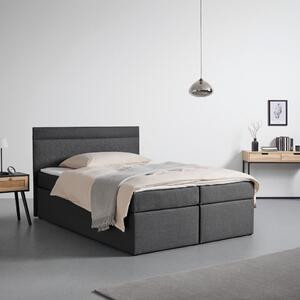 Bessagi Home Boxspring Postelja Rosa, Temno Siva, 140x200