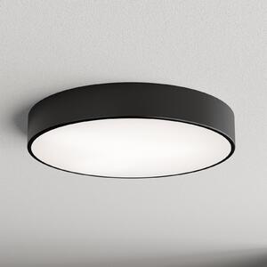 TEMAR LIGHTING Stropna svetilka Cleo, Ø 50 cm, IP54, črna, kovina, E27, zatemnjen, Črna, Kopalnica, Kovina