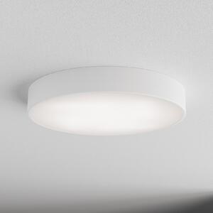 TEMAR LIGHTING Stropna svetilka Cleo 500, bela, senzor, IP54, Ø 50 cm, kovina, Bela, Hodnik, Kovina, Sodobni