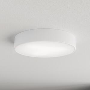 TEMAR LIGHTING Stropna svetilka Cleo 400, bela, senzor, IP54, Ø 40 cm, kovina, Bela, Hodnik, Kovina, Sodobni