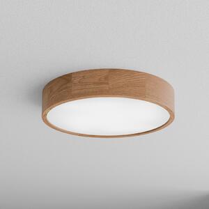 TEMAR LIGHTING Stropna svetilka Cleo DR475, IP54, Ø 47,5 cm, hrastov les, E27, zatemnjen, Les, Kopalnica, Les