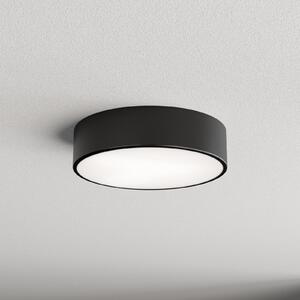 TEMAR LIGHTING Stropna svetilka Cleo 300, črna, senzor, IP20, Ø 30 cm, kovina, Črna, Dnevna soba / jedilnica, Kovina, Sodobni