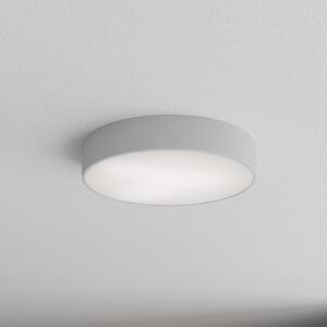 TEMAR LIGHTING Stropna svetilka Cleo 400, siva, senzor, IP54, Ø 40 cm, kovina, Siva, Hodnik, Kovina, Sodobni