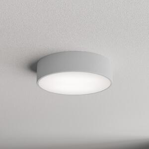 TEMAR LIGHTING Stropna svetilka Cleo 300, siva, senzor, IP54, Ø 30 cm, kovina, Siva, Hodnik, Kovina, Sodobni
