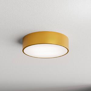 TEMAR LIGHTING Stropna svetilka Cleo 300, zlata, senzor, IP54, Ø 30 cm, kovina, Zlata / medeninasta, Hodnik, Kovina, Sodobni