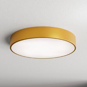 TEMAR LIGHTING Stropna svetilka Cleo 500, zlata, senzor, IP54, Ø 50 cm, kovina, Zlata / medeninasta, Hodnik, Kovina, Sodobni