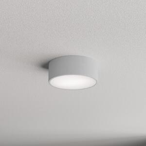 TEMAR LIGHTING Stropna svetilka Cleo 200, siva, senzor, IP54, Ø 20 cm, kovina, Siva, Hodnik, Kovina, Sodobni