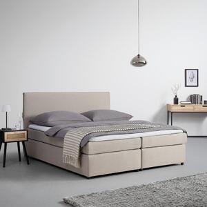 Bessagi Home Postelja Boxspring Melina, Bež, Z Nadvložkom, 180x200