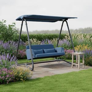 Bessagi Garden Gugalnica Ilva Blu, Temno Siva, Jeklo