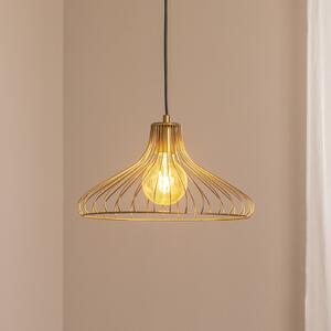 Opviq Obesna svetilka Depay, zlata, 1-svetilna, kovina, Ø 36 cm, E27, zatemnjen, Zlata / medeninasta, Dnevna soba / jedilnica, Kovina