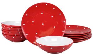 Creatable Jedilni Servis Polka Dots, 12-Delni
