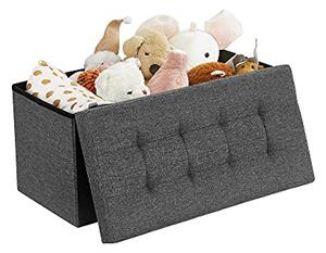 Tabure s shranjevalnim prostorom OTO, 76x38x48cm, antracit SongmicsHome