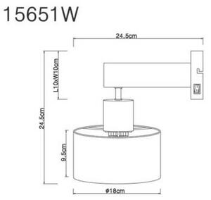 Globo Stenska Svetilka 15651w