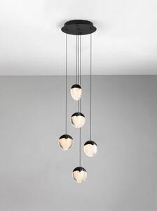 ALICIA LED LUSTER 5X CRNA 25W 3000K IP20 TRIAC DIMABILNA NL9124113