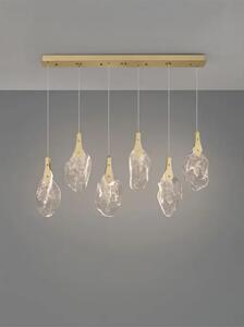 BELLINA LED LUSTER 6X ZLATNA/STAKLO 24W IP20 3000K TRIAC PRIGUŠLJIVA NL9187013